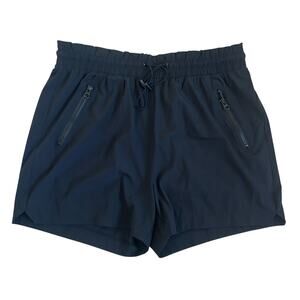 Te Verde Women's XL Black Athletic Shorts, Zip Pockets Hiking